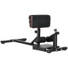 Soozier Sissy Squat Machine, Leg Workout Equipment with Adjustable Pad, Rollers and Non-slip Foot Plate for Home Gym Fitness