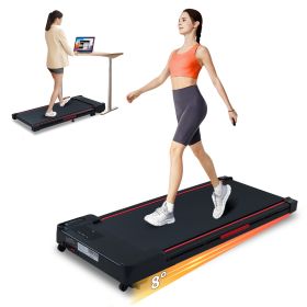 Walking Pad Treadmill with 8�� Incline, Remote Control 2.5HP Portable Compact Treadmills for Home Office, Treadmill 220 lb Capacity, LED Display