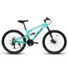 A26207 26 Inch Steel Frame Shock Fork Plus Shock Absorber 21-speed Unisex Mountain Bike