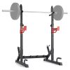 VEVOR Squat Stand Power Rack, Multi-Functional Barbell Rack with Hook, Weight Plate Storage Attachment, Adjustable Free Bench Press Stands, Max Load 6