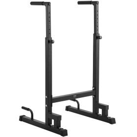 VEVOR Dip Bar, 500 lbs Capacity, Heave Duty Dip Stand Station with Adjustable Height, Fitness Workout Dip Bar Station Stabilizer Parallette Push Up St