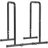 VEVOR Dip Bar, 440 lbs Capacity, Heave Duty Dip Stand Station with Adjustable Height, Fitness Workout Dip Bar Station Stabilizer Parallette Push Up St