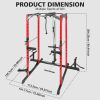 Power Cage, Multi-Function Power Rack with Adjustable Cable Crossover System and More Training Attachment, Weight Cage for Home Gym