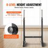 VEVOR Dip Bar, 500 lbs Capacity, Heave Duty Dip Stand Station with Adjustable Height, Fitness Workout Dip Bar Station Stabilizer Parallette Push Up St