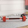 Soozier 4-in-1 Adjustable Weights Dumbbell Sets, Used as Barbell, Kettlebell, Push up Stand, Weight Set for Home Gym Training, 55LBS