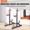 VEVOR Squat Stand Power Rack, Multi-Functional Barbell Rack with Hook, Weight Plate Storage Attachment, Adjustable Free Bench Press Stands, Max Load 6