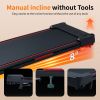 Walking Pad Treadmill with 8�� Incline, Remote Control 2.5HP Portable Compact Treadmills for Home Office, Treadmill 220 lb Capacity, LED Display