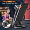 Easy Folding Treadmill for Home Use, 2.5HP Electric Running, Jogging & Walking Machine with Device Holder & Pulse Sensor, 3-Level Incline Adjustable C