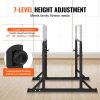 VEVOR Dip Bar, 800 lbs Capacity, Heave Duty Dip Stand Station with Adjustable Height, Fitness Workout Dip Bar Station Stabilizer Parallette Push Up St