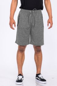 Weiv Marbled Active Running Shorts (Color: Grey, size: 3XL)