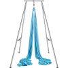 VEVOR Aerial Yoga Frame & Yoga Hammock, 9.67 ft Height Professional Yoga Swing Stand Comes with 13.1 Yards Aerial Hammock, Max 551.15 lbs Load Capacit