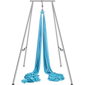 VEVOR Aerial Yoga Frame & Yoga Hammock, 9.67 ft Height Professional Yoga Swing Stand Comes with 13.1 Yards Aerial Hammock, Max 551.15 lbs Load Capacit (Includes Hammock: Yes, Color: Blue)