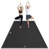 VEVOR Exercise Mat, Non Slip High Density Premium Yoga Mat, Exercise Yoga Mat for Men Women, Fitness & Exercise Mat with Bag & Carry Strap, for All Ty