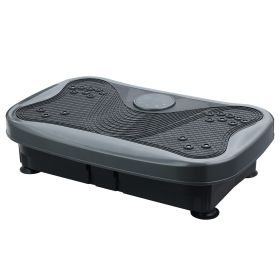 Vibration Plate Fitness Platform with handle Whole Body Exercise Machine with 120 Speed Levels, Lymphatic Drainage, Fat Burning, and Weight Loss, Perf (Main Material: Rubber, Main Color: Grey)