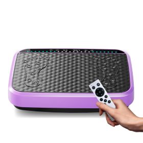 Vibration Plate Exercise Machine, Whole Body Fitness Platform for Lymphatic Drainage, Vibrating Shaker Board with 120 Speed Levels, Weight Loss and Fa (Main Material: Rubber, Main Color: Purple)