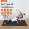 VEVOR Exercise Mat, Non Slip High Density Premium Yoga Mat, Exercise Yoga Mat for Men & Women, Fitness & Exercise Mat with Bag & Carry Strap, for All