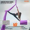 VEVOR Aerial Silk & Yoga Swing, 8.7 Yards, Aerial Yoga Hammock Kit with 100gsm Nylon Fabric, Full Rigging Hardware & Easy Set-up Guide, Antigravity Fl