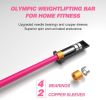 Olympic Barbell Bar, 4Ft Solid Chrome Weight Bar with Bearings, 400Lbs Capacity Weightlifting Bar for Home Gym Workout Strength Training Squat, Suitab