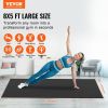 VEVOR Exercise Mat, Non Slip High Density Premium Yoga Mat, Exercise Yoga Mat for Men & Women, Fitness & Exercise Mat with Bag & Carry Strap, for All